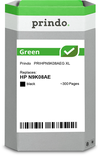 Prindo Green XL negro Cartucho de tinta