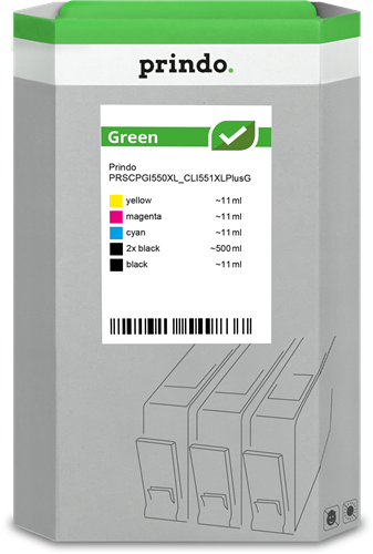 Prindo Green XL Pack Preto / Cyan / Magenta / Amarelo