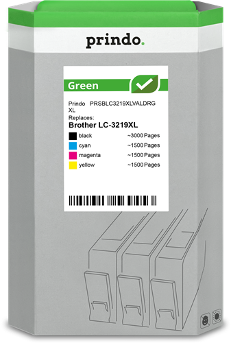 Prindo Green XL Pack Preto / Cyan / Magenta / Amarelo