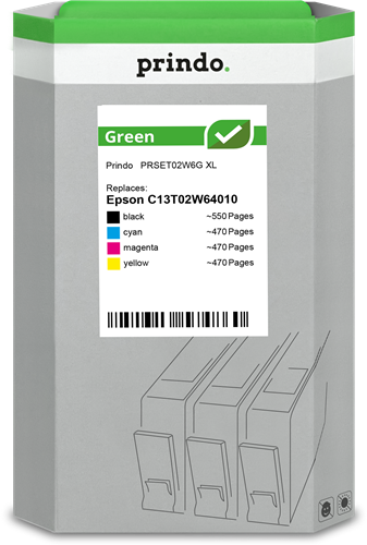 Prindo Green XL Pack Preto / Cyan / Magenta / Amarelo