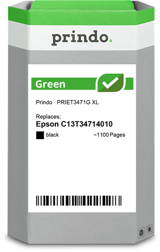 Prindo Green XL Preto Cartucho de tinta