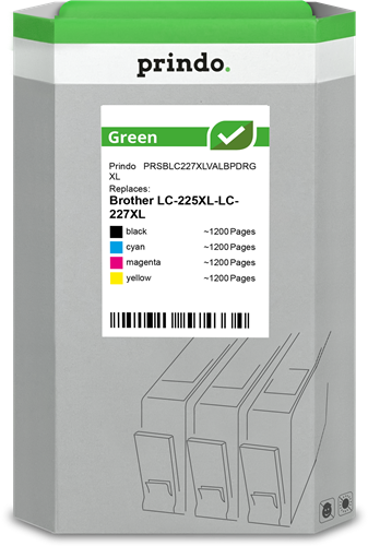 Prindo Green XL Preto / Cyan / Magenta / Amarelo Value Pack