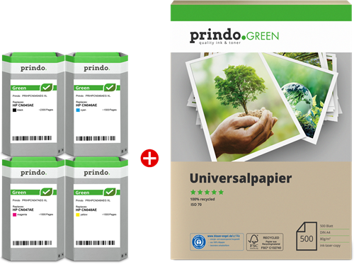 Prindo Green XL Preto / Cyan / Magenta / Amarelo Value Pack