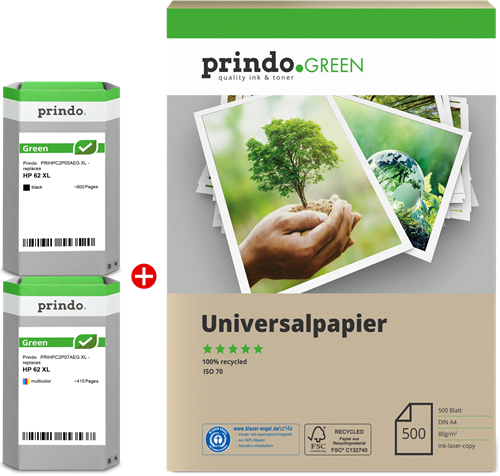 Prindo Green XL Preto / várias cores Value Pack