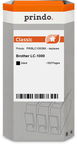 Prindo LC-1000 nero Cartuccia d'inchiostro