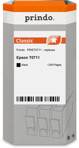Prindo Noir(e) Cartouche d'encre