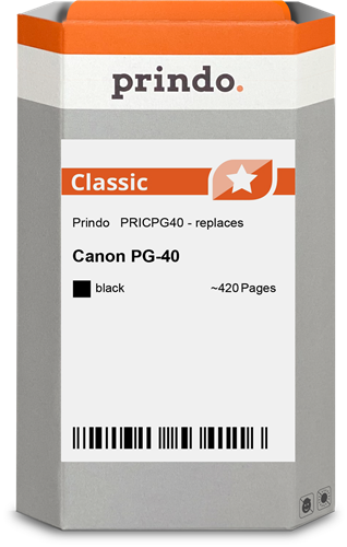 Prindo PG-40 Noir(e) Cartouche d'encre