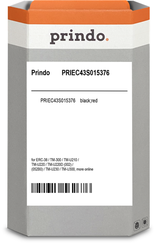 Prindo PRIEC43S015376 Fita de tinta Preto / Vermelho