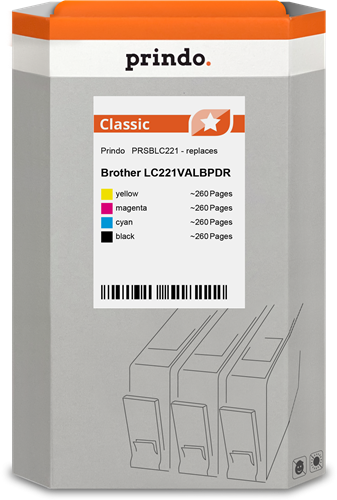 Prindo PRSBLC221 Multipack Schwarz / Cyan / Magenta / Gelb