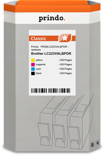 Prindo PRSBLC223VALBPDR Multipack Noir(e) / Cyan / Magenta / Jaune