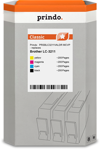 Prindo PRSBLC3211VALDR MCVP Multipack Schwarz / Cyan / Magenta / Gelb