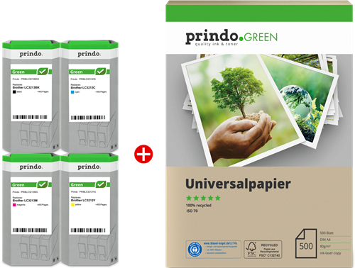 Prindo PRSBLC3213VALDRG MCVP Schwarz / Cyan / Magenta / Gelb Value Pack