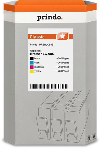 Prindo PRSBLC985 Multipack Schwarz / Cyan / Magenta / Gelb