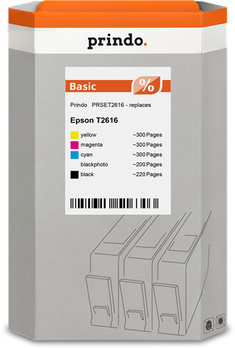 Prindo PRSET2616 Multipack Noir(e) / Cyan / Magenta / Jaune