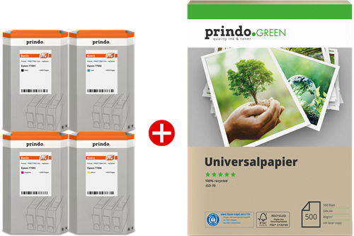 Prindo PRSET789 MCVP 01 Schwarz / Cyan / Magenta / Gelb Value Pack