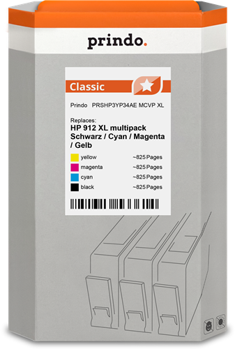 HP 912 XL Multipack Noir(e) / Cyan / Magenta / Jaune