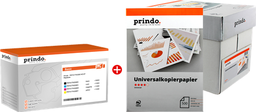 Prindo PRTKYTK5280 MCVP Schwarz / Cyan / Magenta / Gelb / Weiss Value Pack