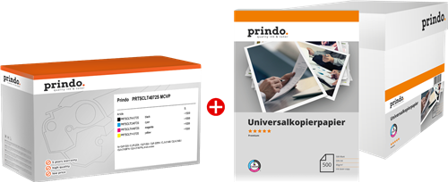 Prindo PRTSCLT4072S MCVP Schwarz / Cyan / Magenta / Gelb Value Pack