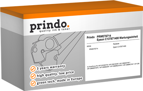 Prindo PRWET6714 Unidade de manutenção