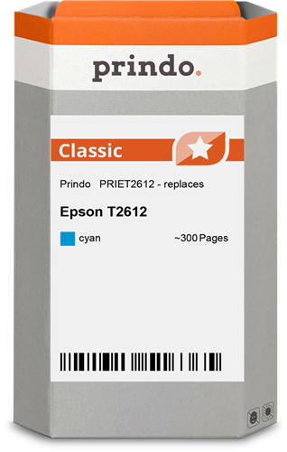 Prindo T2612 cyan ink cartridge