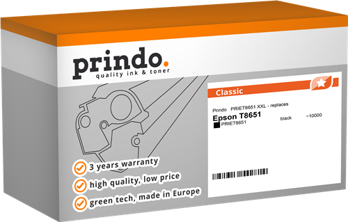 Prindo T8651 Noir(e) Cartouche d'encre