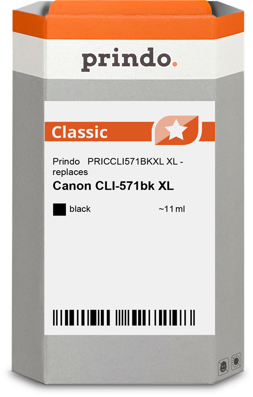 Prindo CLI-571XL Noir(e) Cartouche d'encre