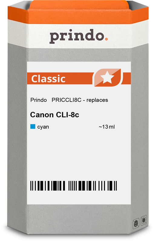 Prindo CLI-8 cyan ink cartridge