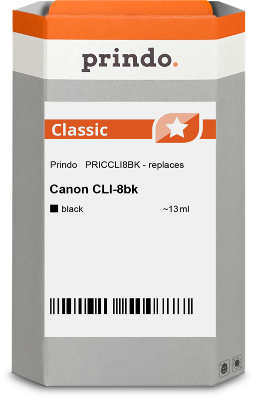 Prindo CLI-8 nero Cartuccia d'inchiostro