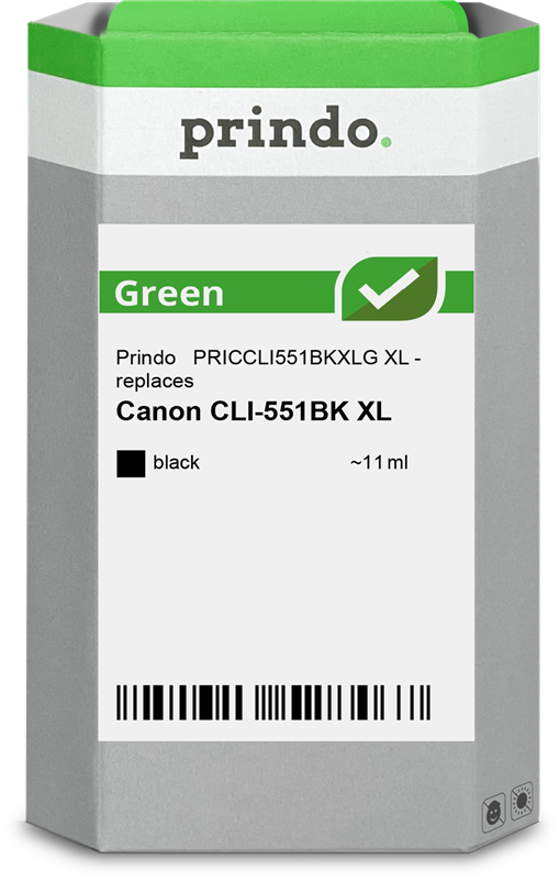 Prindo Green XL negro Cartucho de tinta