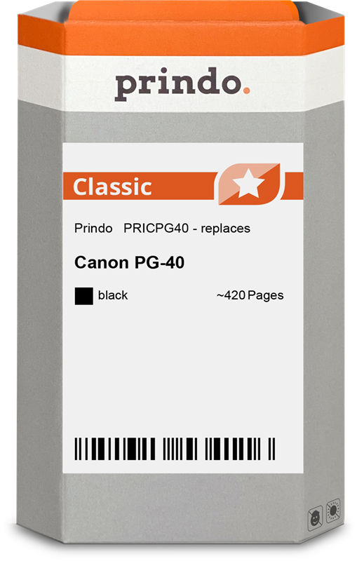 Prindo PG-40 nero Cartuccia d'inchiostro