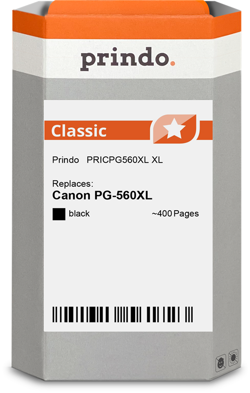 Prindo PG-560XL Noir(e) Cartouche d'encre