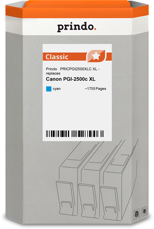 Prindo PGI-2500XL cyan ink cartridge