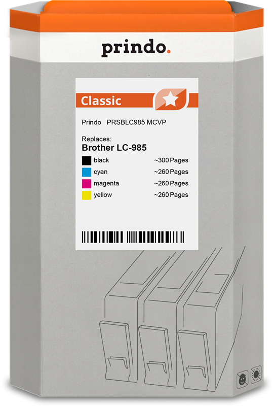 Prindo PRSBLC985 MCVP Multipack nero / ciano / magenta / giallo