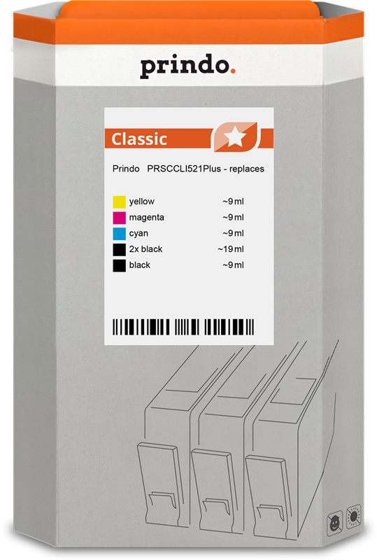 Prindo PIXMA iP4600 PRSCCLI521Plus