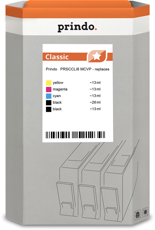 Prindo PRSCCLI8 MCVP Multipack nero / ciano / magenta / giallo