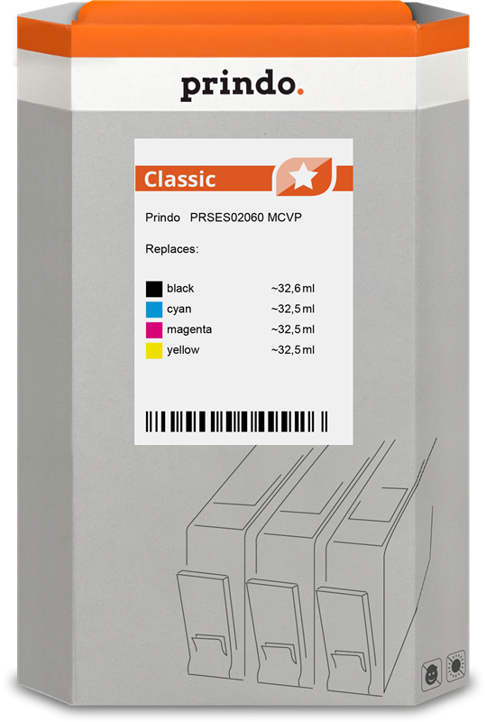 Prindo PRSES02060 MCVP Multipack nero / ciano / magenta / giallo