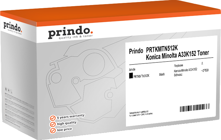 Prindo PRTKMTN512K Schwarz Toner