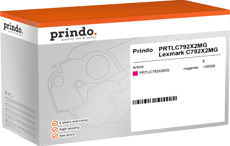 Prindo PRTLC792X2MG Magenta Toner