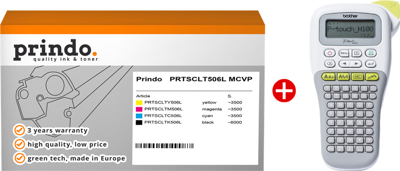 Prindo PRTSCLT506L MCVP 02 czarny / cyan / magenta / żółty value pack