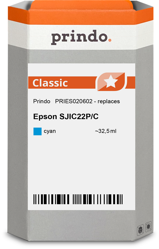 Prindo SJIC22P/C cyan kardiż atramentowy