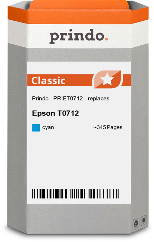 Prindo T0712 cyan ink cartridge