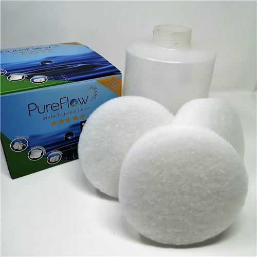 PureFlow 2 garnitures de filtre avec chacune 3 disques filtrants comprenant un filtre à charbon actif