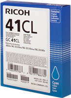 Ricoh Cartucho gel GC41CL Cyan