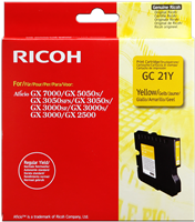 Ricoh gel cartridge 405543 / GC-21Y geel