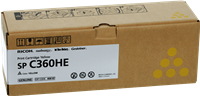 Ricoh SP C360HEY geel toner