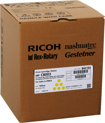 Ricoh C8003Y yellow toner