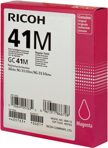 Ricoh gel cartridge GC41MHC magenta