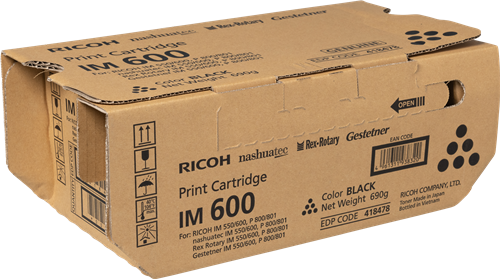 Ricoh IM 600 Preto Tóner