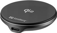 Sandberg 441-61 Magnetic Qi2 Wireless Charger 15 W aluminium;black / Schwarz