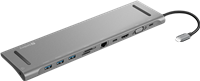 Sandberg Estación de acoplamiento USB-C 10 en 1 aluminium